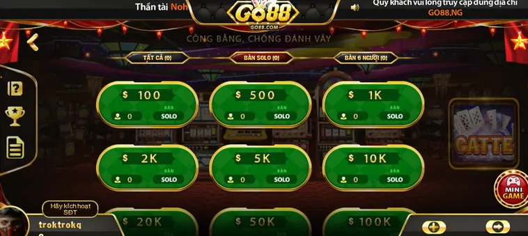 Hướng Dẫn Cách Chơi Catte Tại Go88 Bách Chiến Bách Thắng Cho Người Chơi