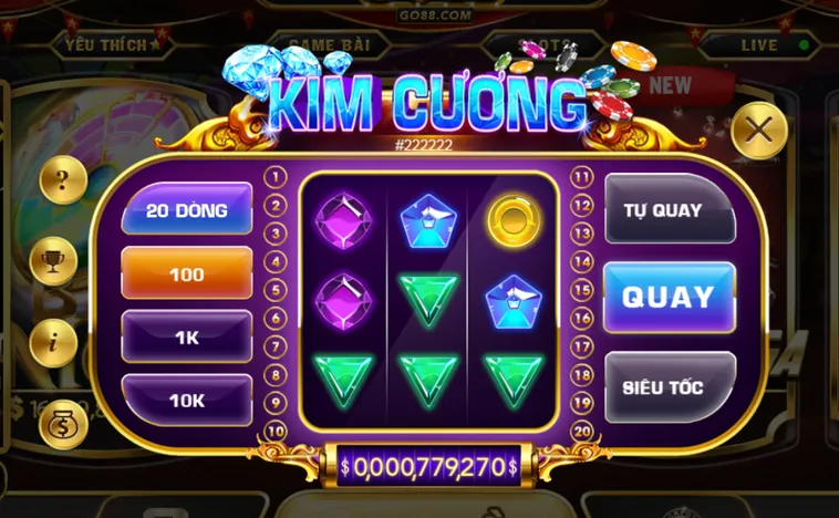 Minigame Kim Cương Tại Go88 Siêu Phẩm Nổ Hũ Với Đồ Họa 3D Đỉnh Cao