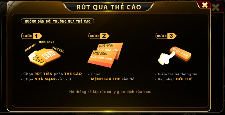 Hướng Dẫn Rút Tiền Go88 Chi Tiết Giúp Người Chơi Nhận Thưởng Siêu Tốc