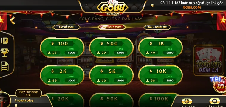 Chinh Phục Đỉnh Cao Tiến Lên Đếm Lá Tại Go88 Với Chiến Thuật Đỉnh Cao