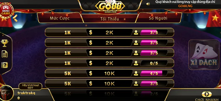 Xì Dách Tại Go88 Sân Chơi Đấu Trí Với Những Quân Bài Quyết Định